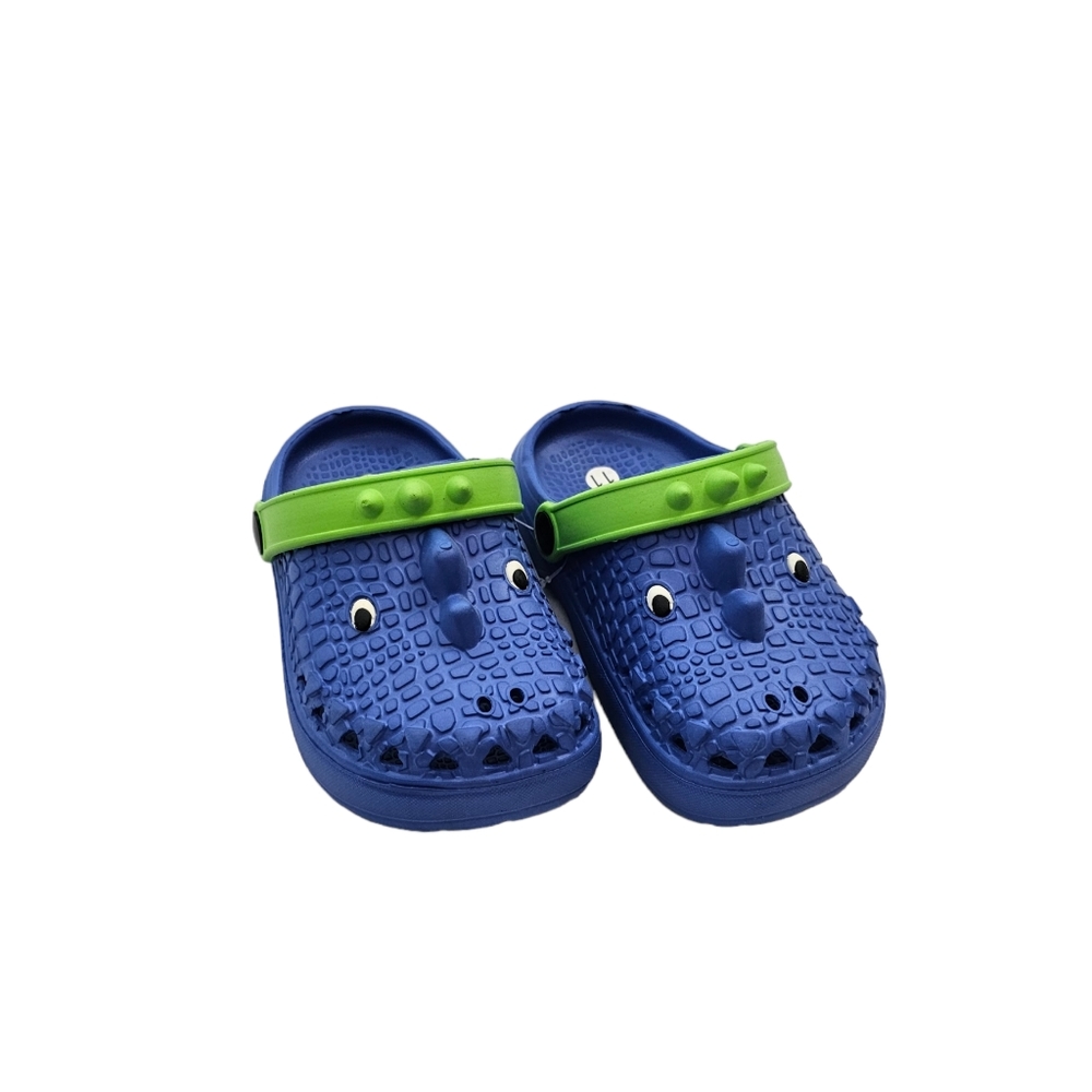 NWT, Toddler Dinosaur Clogs Shoes Blue Kid Sizes 8-11.5